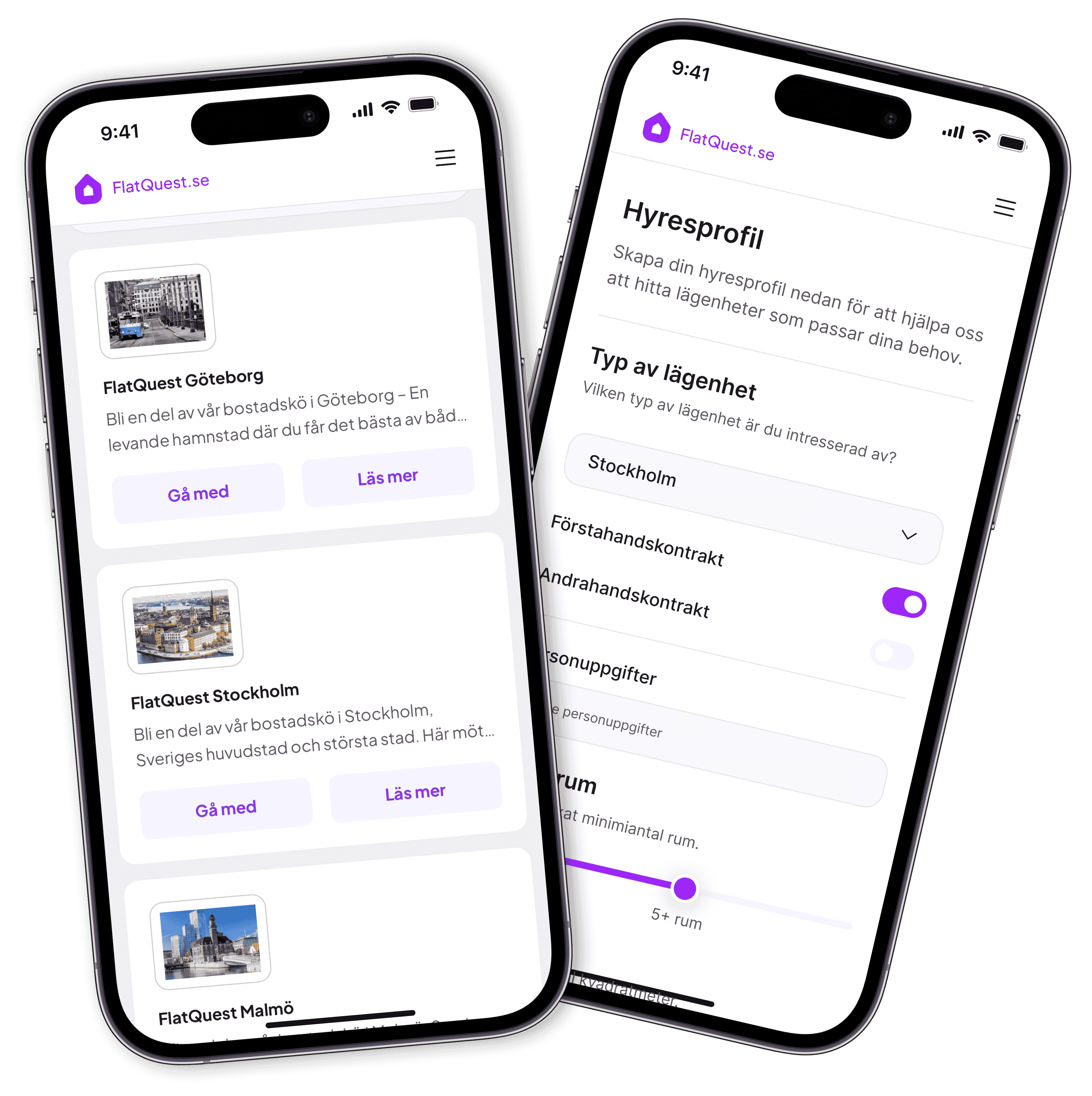 Flat listings in iPhone